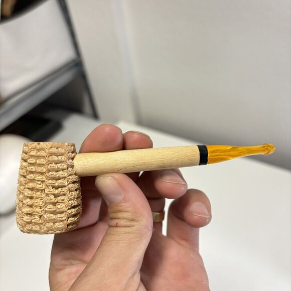 New Missouri Meerschaum Straight Filter Corn Cob Pipe - Picture 3 of 9